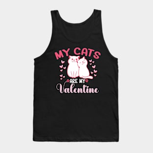 My Cats Are My Valentine Tank Top